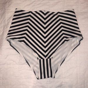 High waisted swim bottoms